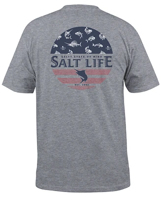 Salt Life Men's Salty Honor Bones Graphic Print Short-Sleeve T-Shirt