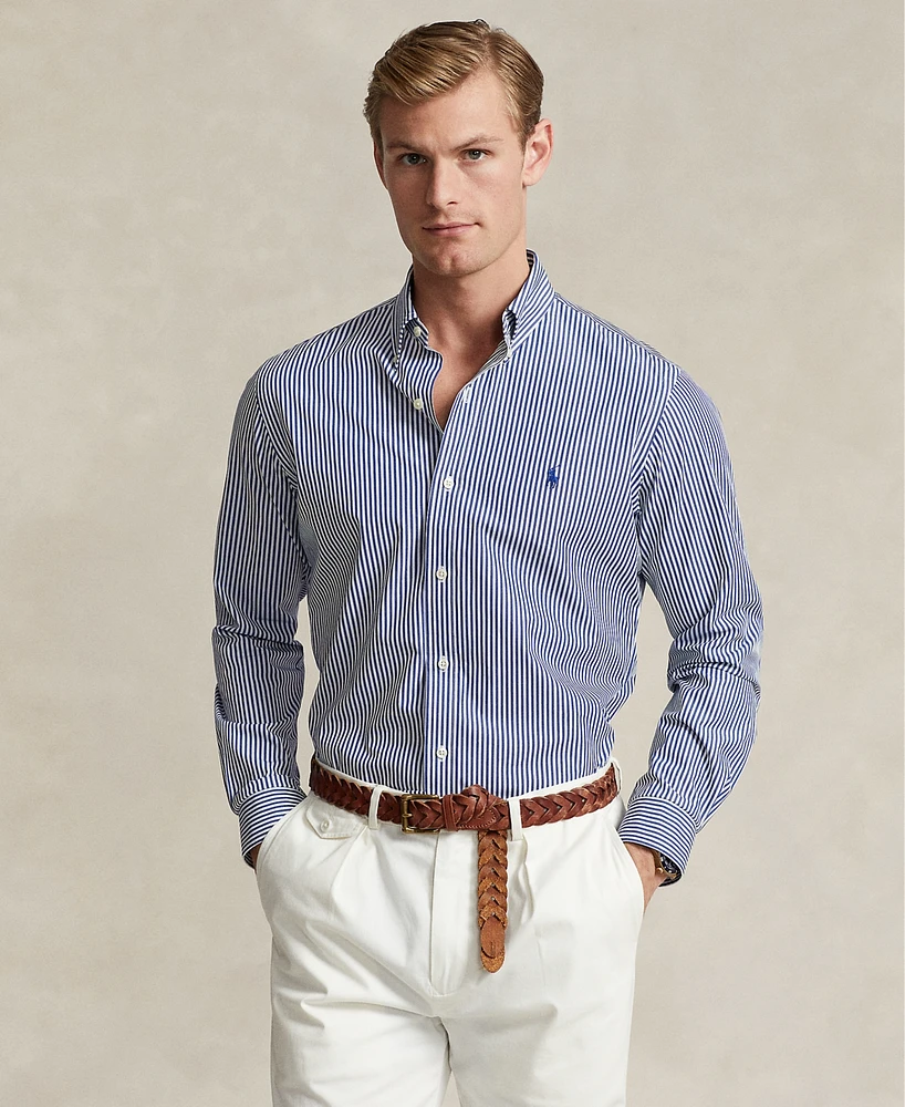 Polo Ralph Lauren Men's Classic-Fit Striped Stretch Poplin Shirt