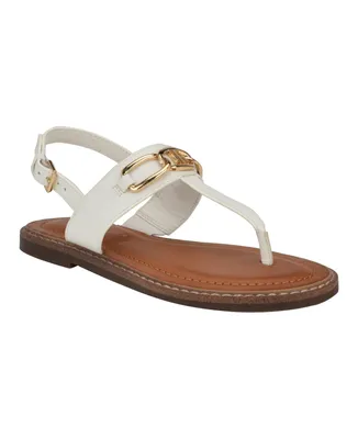 Tommy Hilfiger Women's Brontina Flat Thong Sandals with Hardware