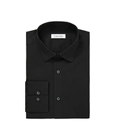 Calvin Klein Men's Refined Cotton Stretch Regular Fit Dress Shirt