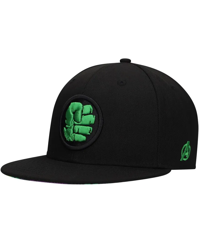 Men's Black The Hulk Marvel 60th Anniversary Snapback Hat