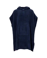 Men's and Women's Alpha Navy Team Usa Barefoot Dreams CozyChic Hooded Rib Cozy