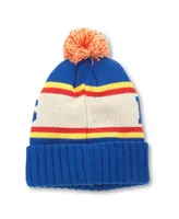 Men's American Needle Blue, White St. Louis Blues Pillow Line Cuffed Knit Hat with Pom