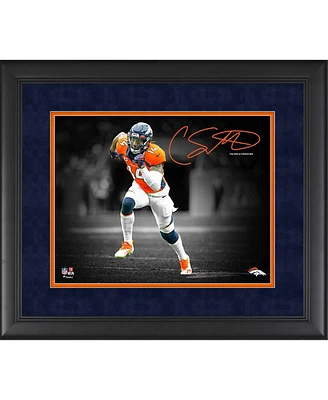 Courtland Sutton Denver Broncos Facsimile Signature Framed 11" x 14" Spotlight Photograph
