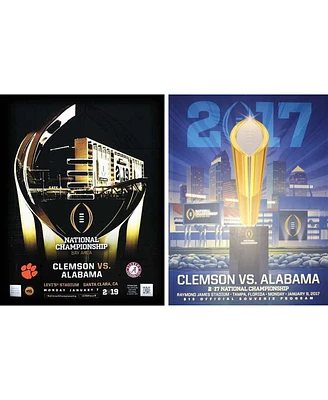 Clemson Tigers 2017 and 2019 College Football Playoff National Championship Game Programs