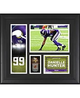 Danielle Hunter Minnesota Vikings Framed 15" x 17" Player Collage with a Piece of Game-Used Ball