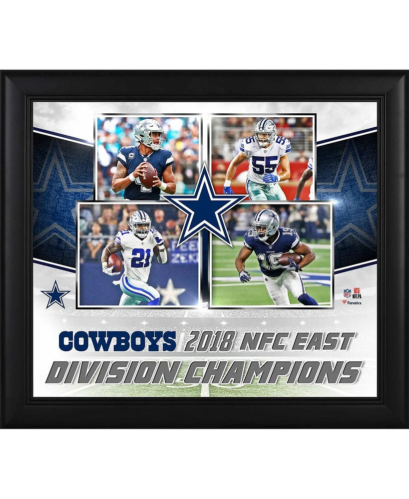 Dallas Cowboys Framed 15" x 17" 2018 Nfc East Division Champions Collage