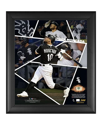 Yoan Moncada Chicago White Sox Framed 15" x 17" Impact Player Collage with a Piece of Game-Used Baseball - Limited Edition of 500