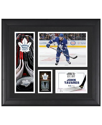 John Tavares Toronto Maple Leafs Framed 15" x 17" Player Collage with a Piece of Game-Used Puck