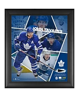 John Tavares Toronto Maple Leafs Framed 15'' x 17'' Impact Player Collage with a Piece of Game-Used Puck - Limited Edition of 500