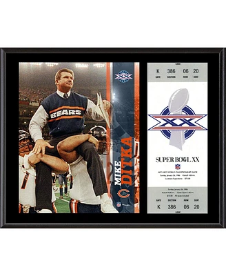 Mike Ditka Chicago Bears 12'' x 15'' Super Bowl Xx Plaque with Replica Ticket