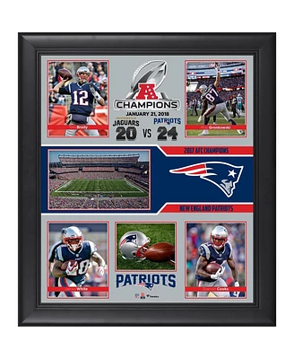 New England Patriots 2017 Afc Champions Framed 15" x 17" Collage