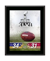 Baltimore Ravens vs. San Francisco 49ers Super Bowl Xlvii 10.5" x 13" Sublimated Plaque