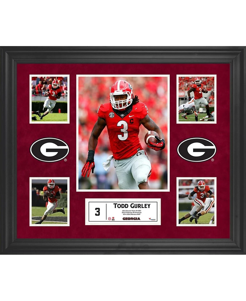 Todd Gurley Ii Georgia Bulldogs Framed 23'' x 27'' 5-Photo Collage