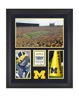 Michigan Wolverines Michigan Stadium Framed 20'' x 24'' 3-Opening Collage