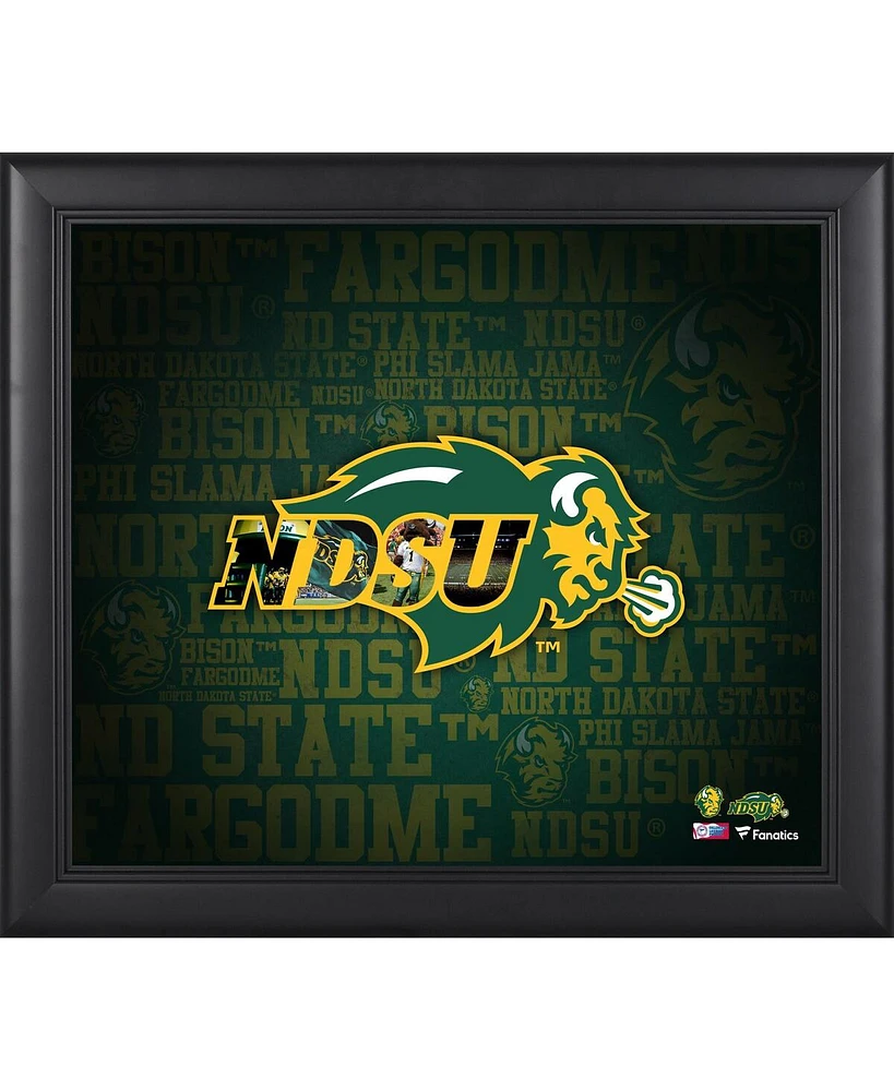 North Dakota State Bison Framed 15" x17" Team Heritage Collage