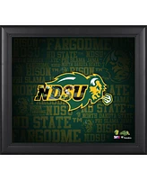 North Dakota State Bison Framed 15" x17" Team Heritage Collage