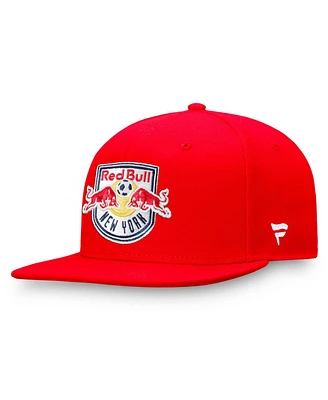 Men's Fanatics Red New York Red Bulls Emblem Snapback Hat