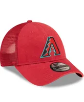 Men's New Era Red Arizona Diamondbacks Trucker 9FORTY Adjustable Hat