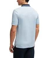 Boss by Hugo Men's Contrast Striped Slim-Fit Polo Shirt