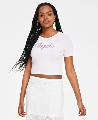 Grayson Threads, The Label Juniors' Embroidered Ribbed Top