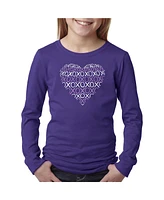 Girl's Word Art Long Sleeve - Xoxo Heart