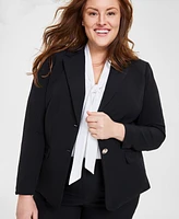 Kasper Plus Two-Button Blazer