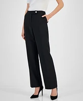 Anne Klein Women's Mid-Rise Wide-Leg Pants