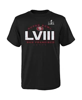 Big Boys Black San Francisco 49ers Super Bowl Lviii Made It T-shirt