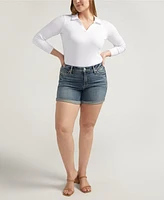 Silver Jeans Co. Plus Suki Mid Rise Curvy Fit Shorts