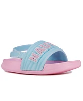 Nautica Toddler and Little Girls Loch Pool Slip On Slides