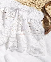 Miken Juniors' 2.5" Scalloped Lace Cover-Up Shorts, Created for Macy's