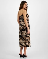 Bar Iii Women's Sleeveless Twist-Front Midi Dress, Created for Macy's