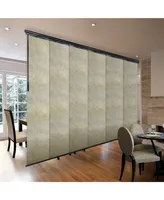 Amaryllis Blind 6-Panel Single Rail Panel Track Extendable 70"-130"W x 94"H, width 23.5"