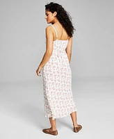 And Now This Women's Sleeveless Ruffled Midi Dress, Created for Macy's