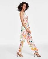 Bar Iii Petite Printed Sleeveless Jumpsuit, Created for Macy's