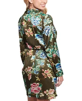 Guess Women's Alya Printed Tie-Waist Long-Sleeve Dress