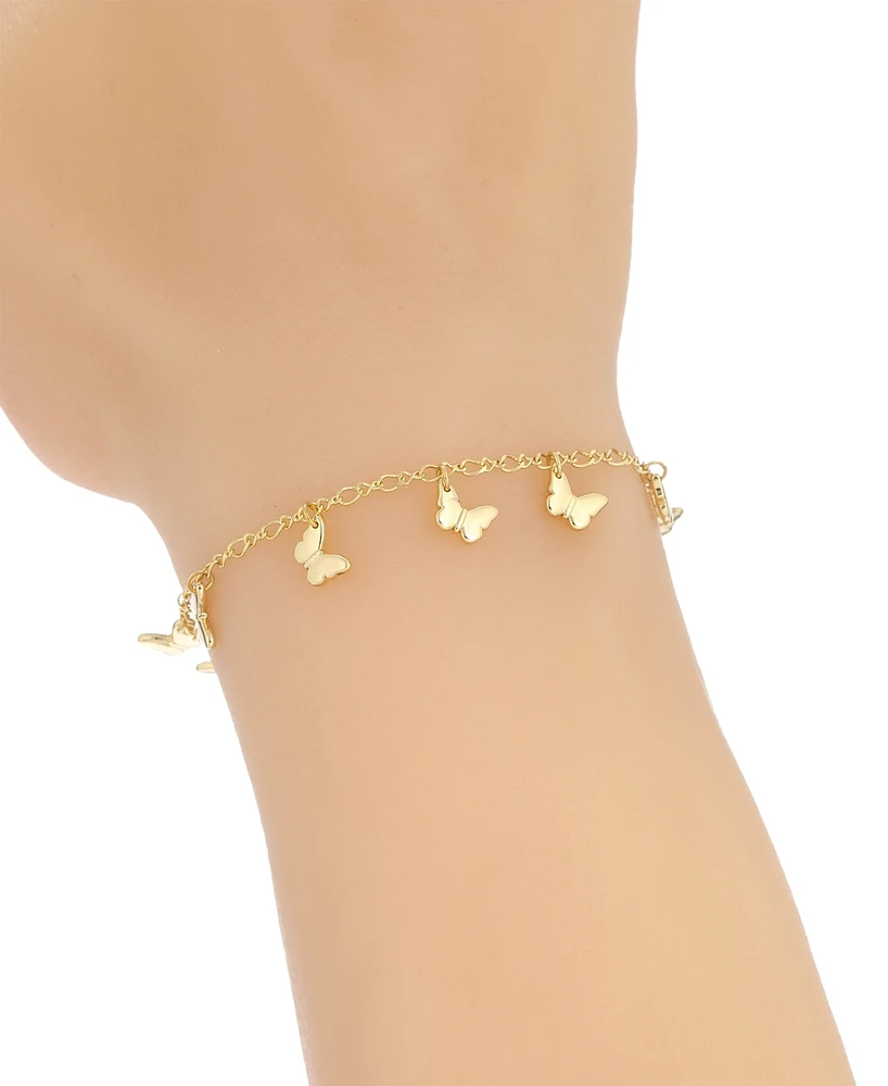 Macy's Flower Show Butterfly Charm Bracelet, Created for Macy's