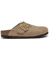 Birkenstock Women's Boston Big Buckle Nubuck Leather Clogs from Finish Line