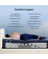 Serta Perfect Sleeper Cobalt Calm 14" Medium Pillow Top Mattress-California King