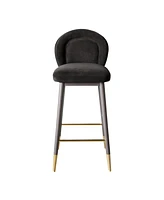 Tov Furniture 1 Pc. Velvet Counter Stool