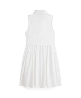 Polo Ralph Lauren Big Girls Belted Cotton Oxford Shirtdress