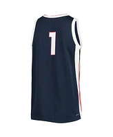 Men's Nike #1 Navy Gonzaga Bulldogs Replica Basketball Jersey