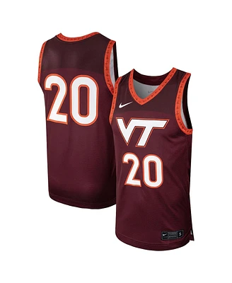 Men's Nike #20 Maroon Virginia Tech Hokies Replica Basketball Jersey