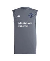 Men's adidas Gray New York City Fc 2024 Sleeveless Training Jersey