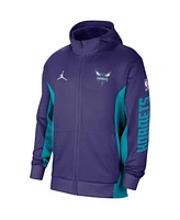 Men's Jordan Purple Charlotte Hornets 2023/24 Authentic Showtime Full-Zip Hoodie