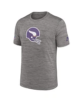 Men's Nike Heather Charcoal Minnesota Vikings Classic Sideline Performance T-shirt