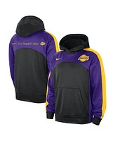 Men's Nike Black, Purple Los Angeles Lakers Authentic Starting Five Force Performance Pullover Hoodie