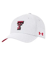 Men's Under Armour White Texas Tech Red Raiders CoolSwitch AirVent Adjustable Hat