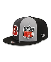 Men's New Era Black, Gray Cincinnati Bengals 2023 Sideline 9FIFTY Snapback Hat